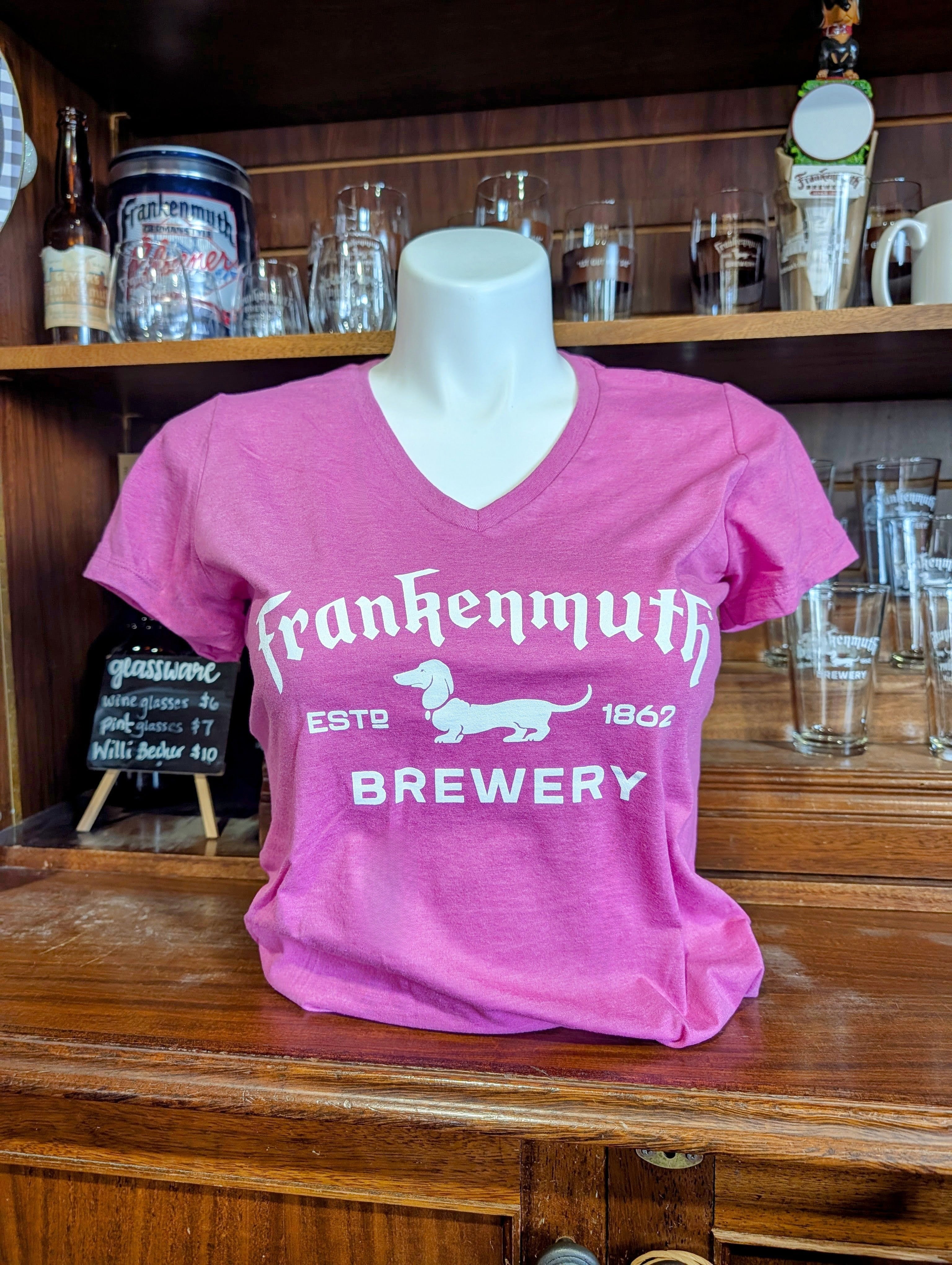 Ladies V-Neck - Pink