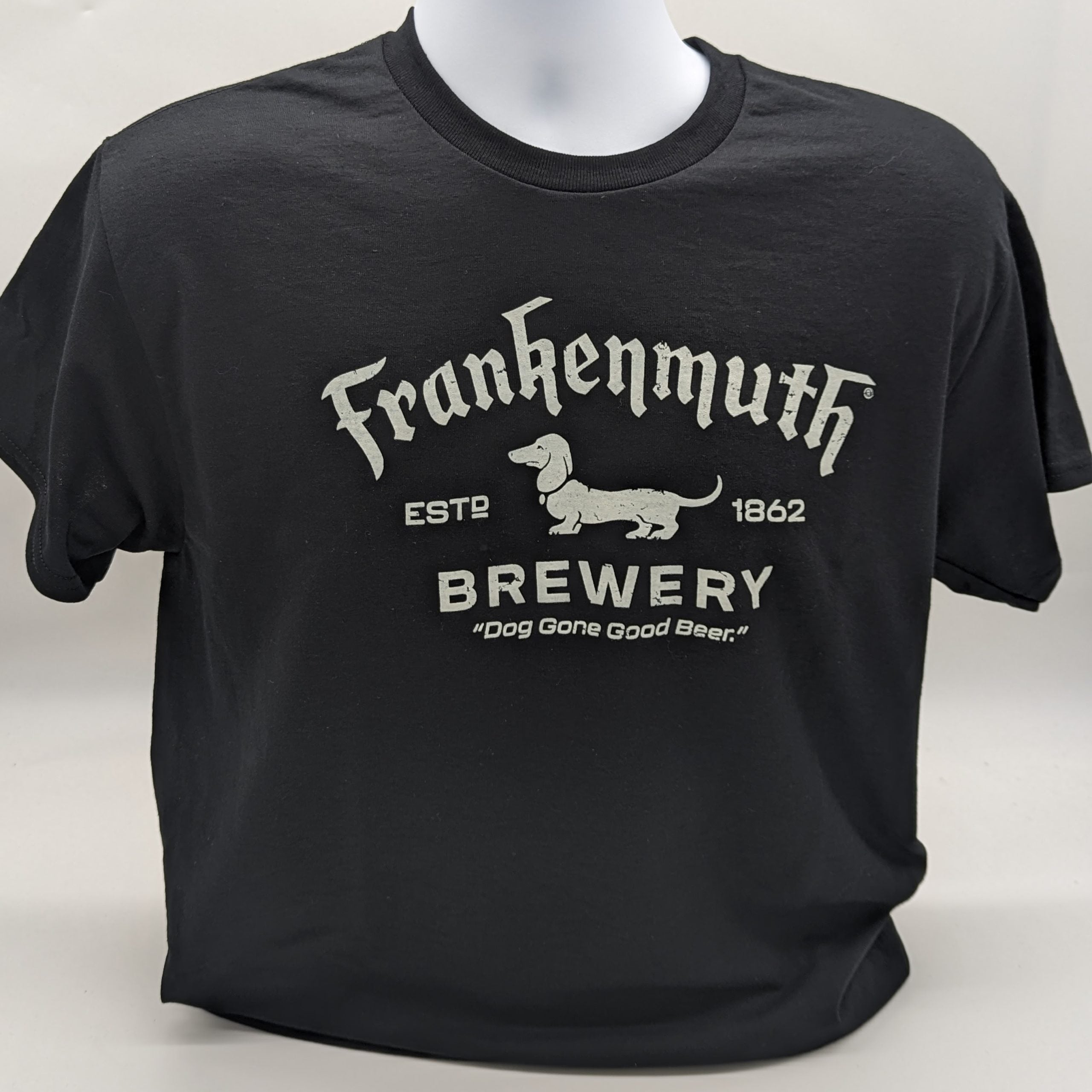College Tee - Black with White Logo
