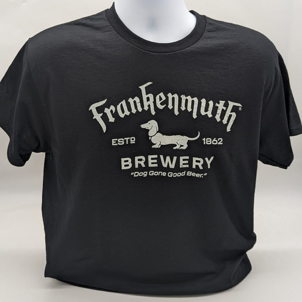 College Tee - Black with White Logo