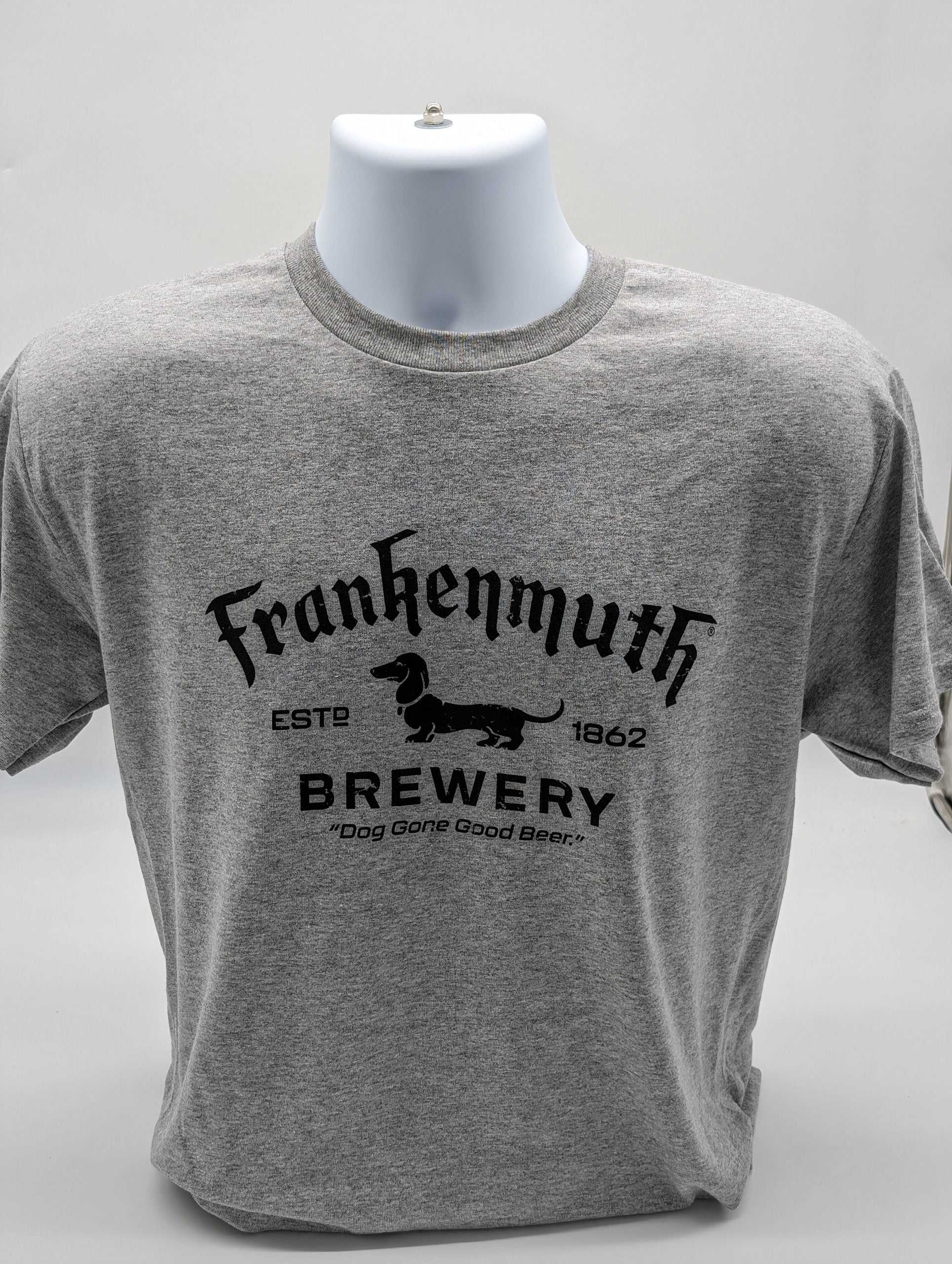 College Tee - Gray with Black Logo