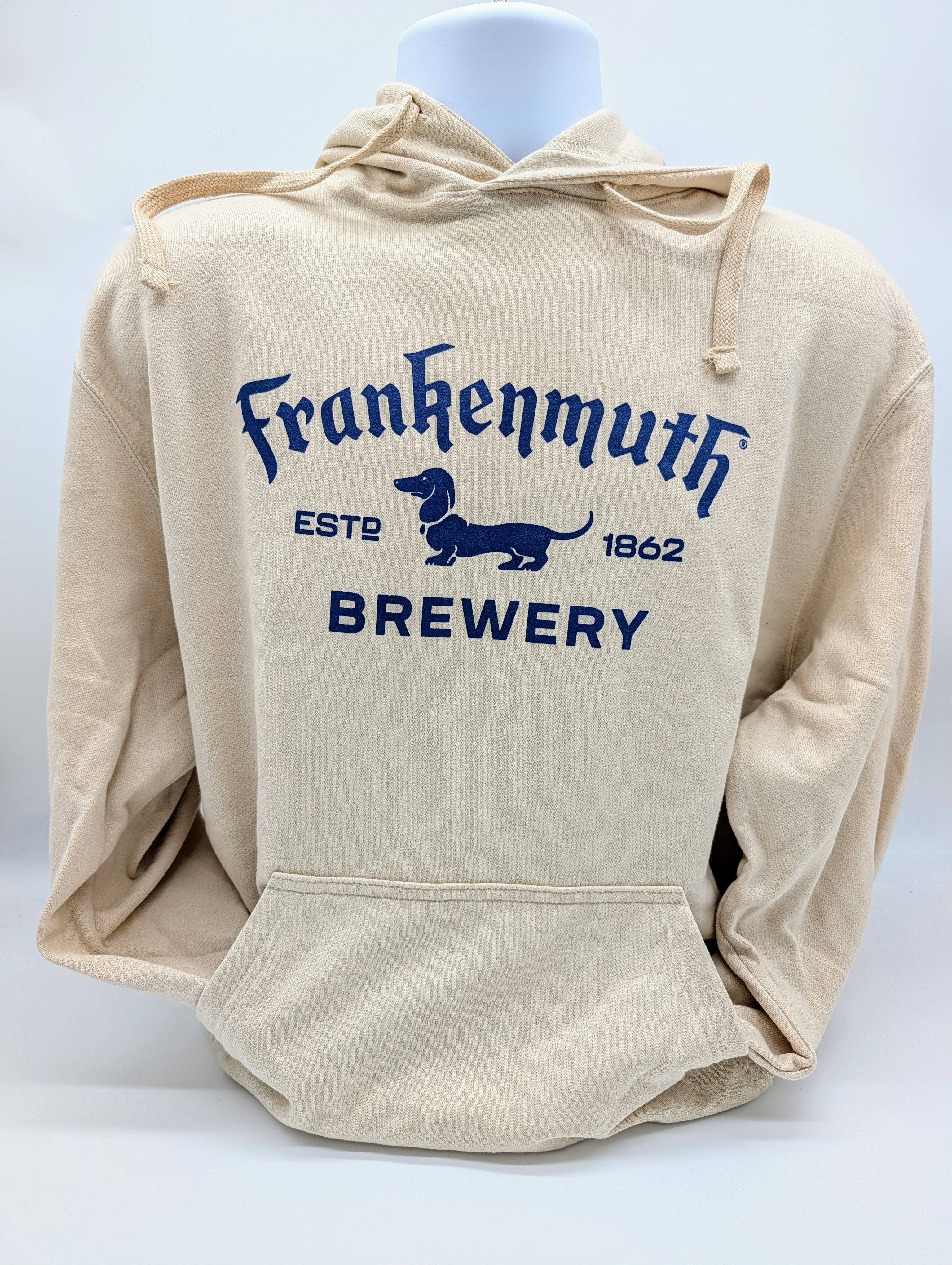Sand Hoodie – Navy Logo